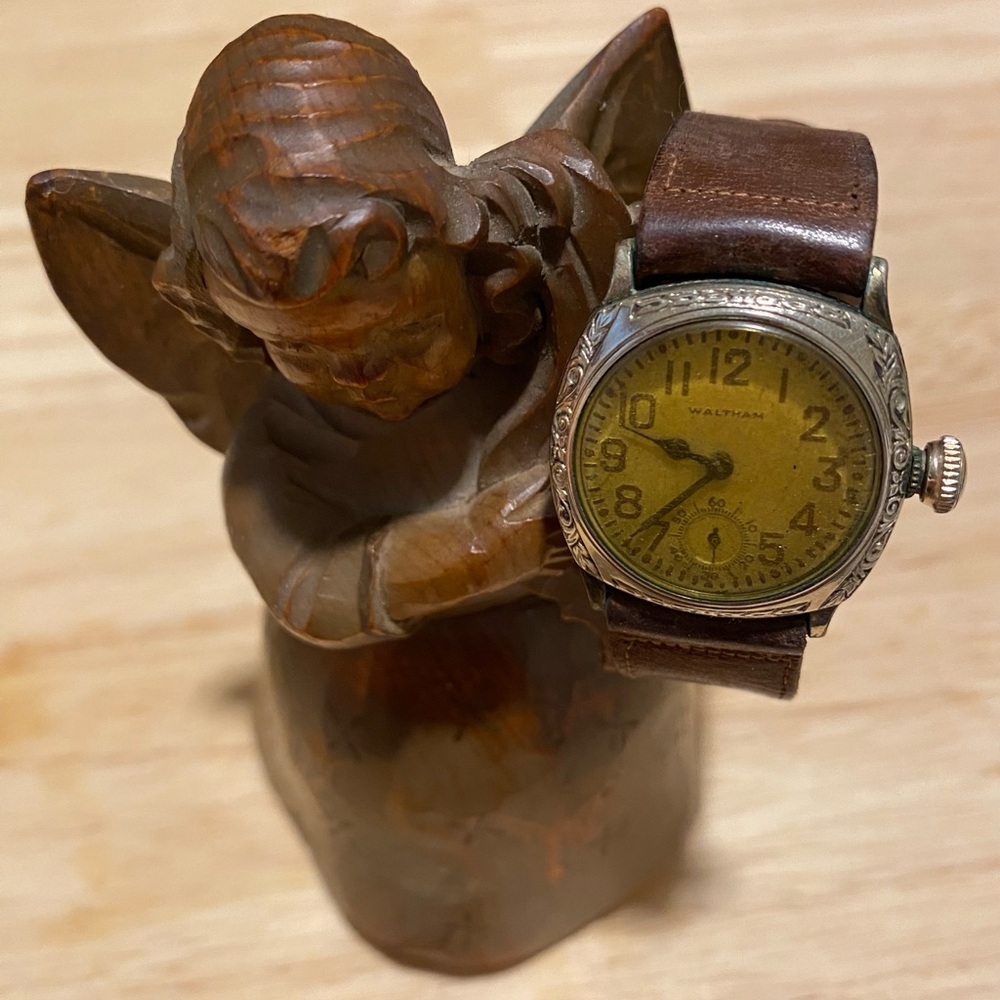 Waltham Vintage Ornate Silver Watch